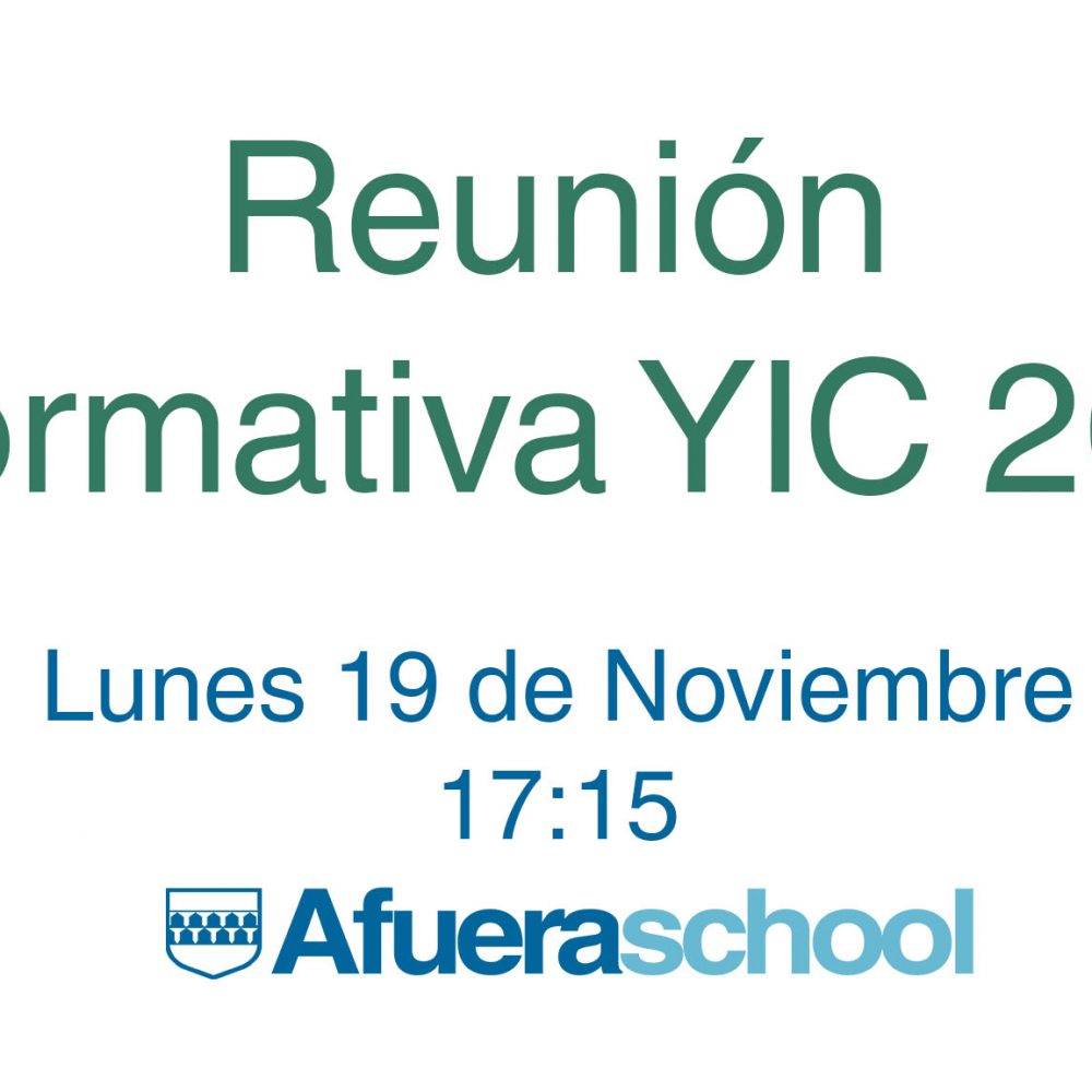 Reunión Informativa YIC 2019