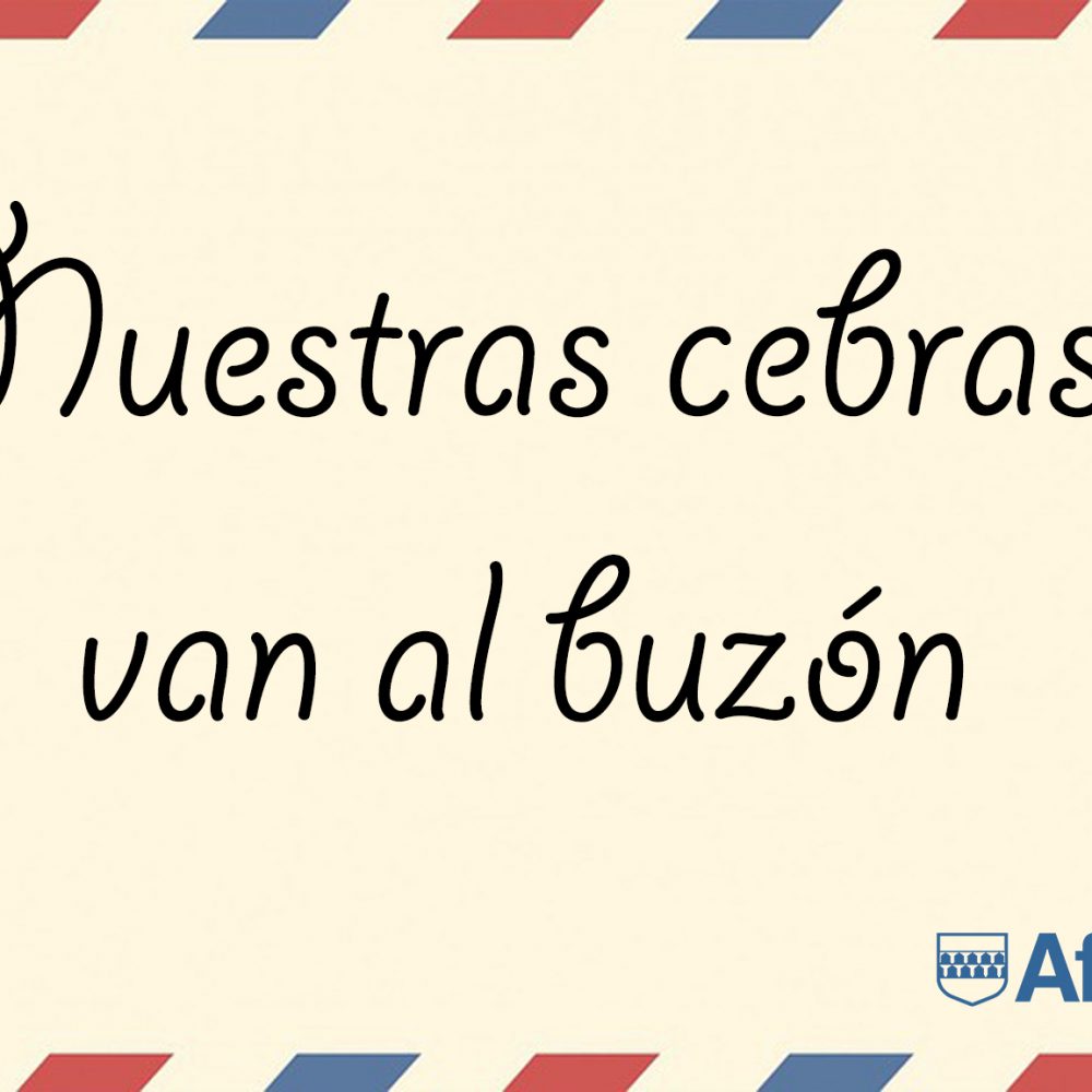 Cebras van al buzón
